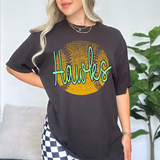 Hawks Mint/Navy Softball Halftone Digital Download