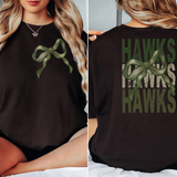 Hawks Repeat Camo Green Bow Digital Download
