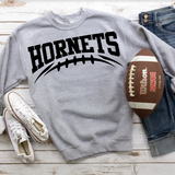 Hornets Black Football Arched Digital Download