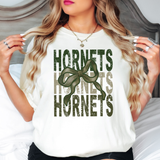 Hornets Repeat Camo Green Bow Digital Download