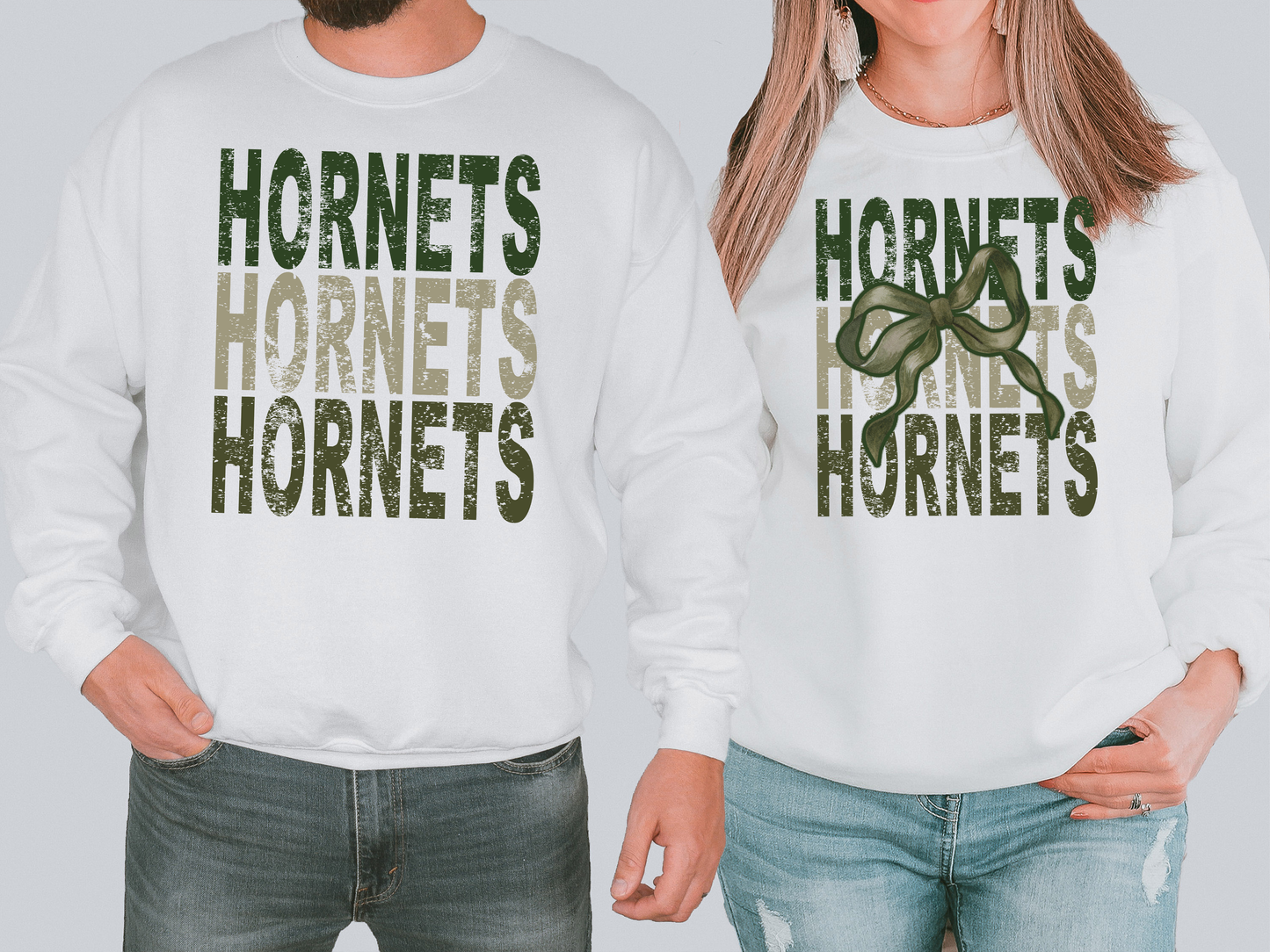 Hornets Repeat Camo Green Bow Digital Download
