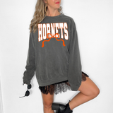 Hornets Team Arch with Bow White/Orange Digital Download