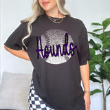 Hounds Baseball Halftone Digital Download