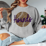 Hounds Leopard Baseball Purple & Black Digital Download