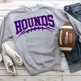 Hounds Purple Football Arched Digital Download