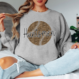 Huntsmen Leopard Baseball Black & White Digital Download