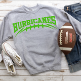 Hurricanes Kelly Green Football Arched Digital Download