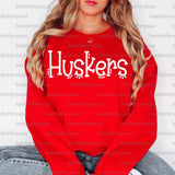 Huskers Dotted Doodle Digital Download