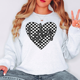 Huskies Retro Checker Heart Digital Download