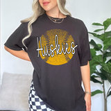 Huskies Softball Halftone Digital Download