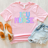 ICU Nurse Bookworm Back to School Pastel Colors Digital Download