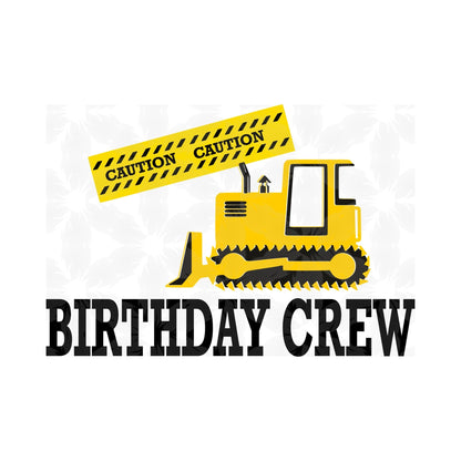 Construction Birthday Family set SVG and PNG Digital Download