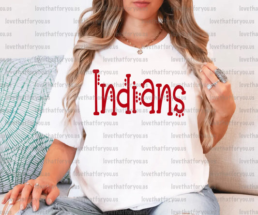 Indians Dotted DoodleDigital Download