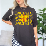 Jackets Basketball Bow Team Repeat Yellow Digital Download