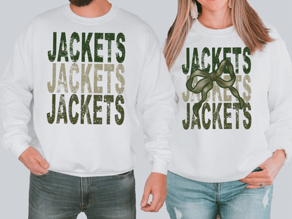 Jackets Repeat Camo Green Bow Digital Download