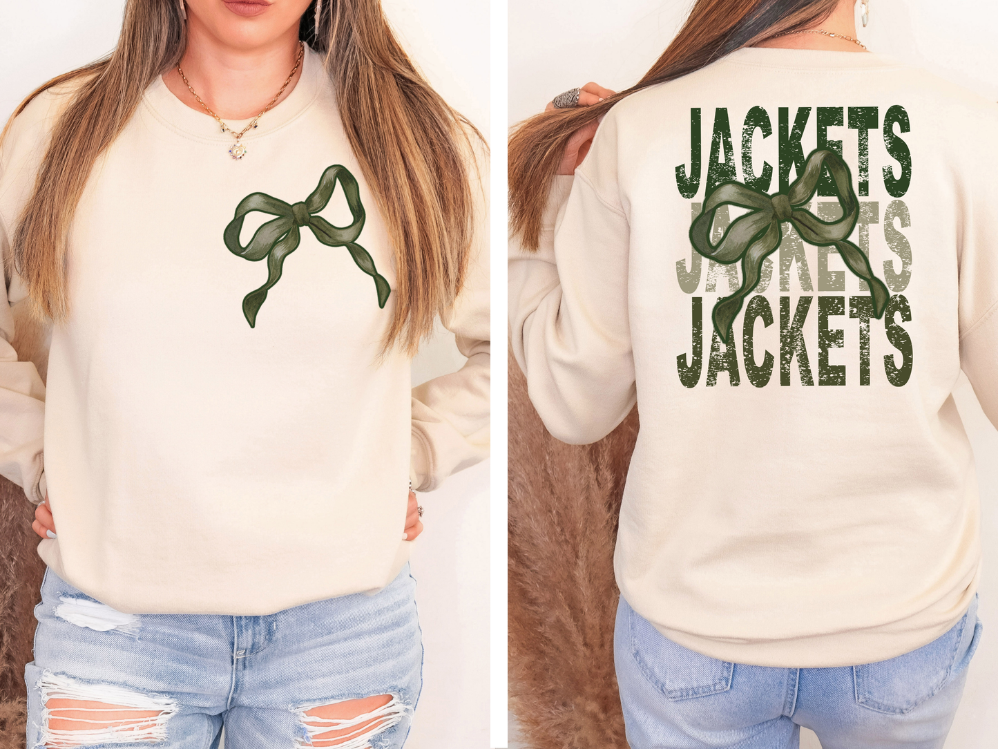 Jackets Repeat Camo Green Bow Digital Download