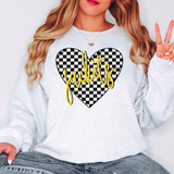 Jackets Retro Checker Heart Digital Download