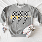 Jaguars Retro Bolt Black & White Checker Teams Digital Download