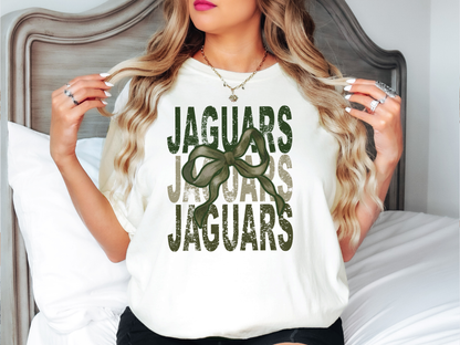 Jaguars Repeat Camo Green Bow Digital Download
