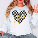 Jaguars Retro Checker Heart Digital Download