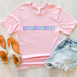 Kindergarten Bookworm Back to School Pastel Colors Digital Download