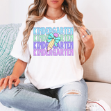 Kindergarten Bookworm Repeat Checker Pencil Digital Download