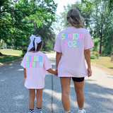 Kindergarten and Senior 2026 Bookworm Back to School Pastel Colors Digital Download