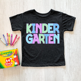 Kindergarten Bookworm Back to School Pastel Colors Digital Download