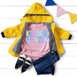 Kindergarten Bookworm Back to School Pastel Colors Digital Download