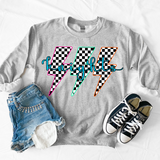 Knights Retro Bolt Checker Teams Neon Outline Digital Download