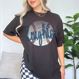Knights Columbia Blue Baseball Halftone Digital Download