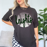 Knights Dark Green Baseball Halftone Digital Download