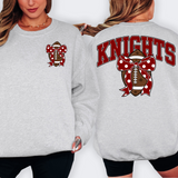 Knights Maroon Football Arched Team Bow Digital Download