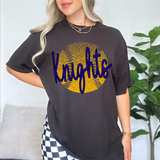 Knights Royal Blue Softball Halftone Digital Download
