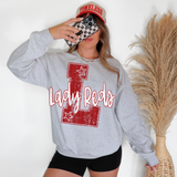 Lady Reds Stripes Varsity Team Digital Download