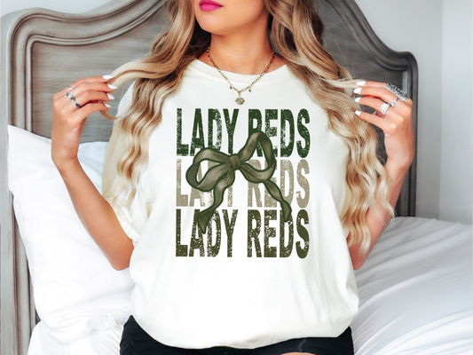 Lady Reds Repeat Camo Green Bow Digital Download