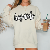 Leopards Crackle Cursive Teams Digital Download