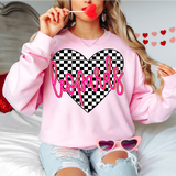 Leopards Valentine Checker Heart Digital Download