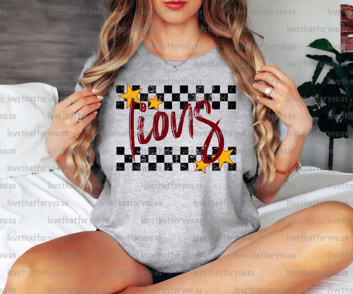 Lions Checker Star Digital Download