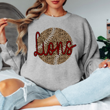 Lions Leopard Baseball Maroon & Black Digital Download