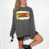 Lions Maroon/Gold Team Glitter Paint Digital Download
