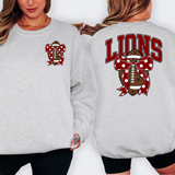 Lions Maroon Football Arched Team Bow Digital Download