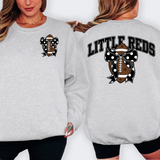 Little Reds Black Football Arched Team Bow Digital Download