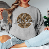 Little Reds Leopard Baseball White & Black Digital Download