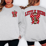 Little Reds Red Football Arched Team Bow Digital Download