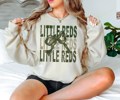 Little Reds Repeat Camo Green Bow Digital Download