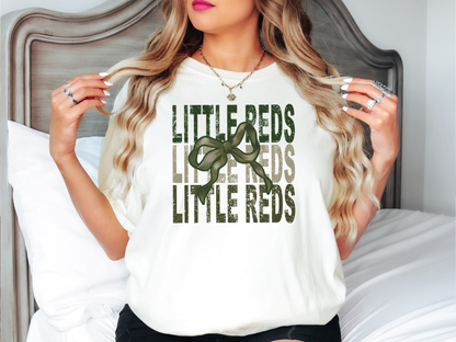 Little Reds Repeat Camo Green Bow Digital Download