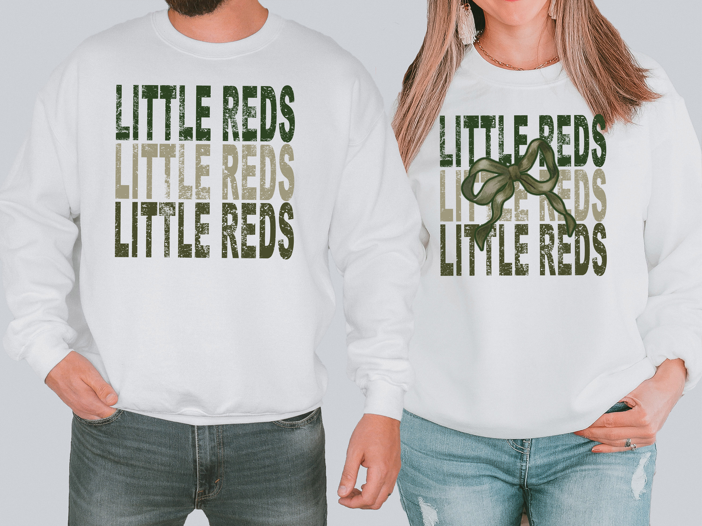 Little Reds Repeat Camo Green Bow Digital Download