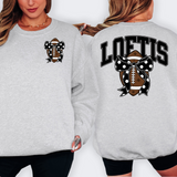 Loftis Black Football Arched Team Bow Digital Download