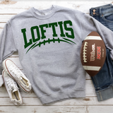 Loftis Dark Green Football Arched Digital Download